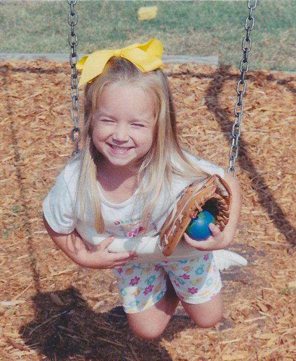 Miranda Faith as a young child